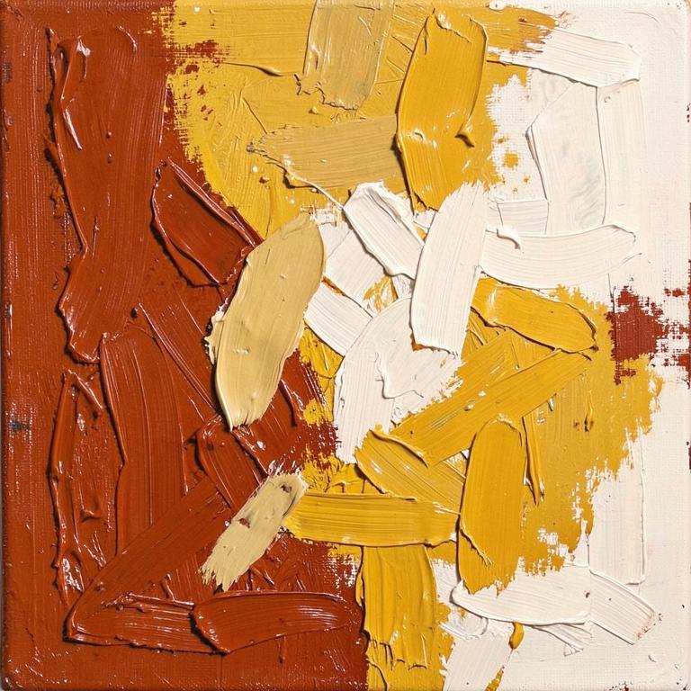 Abstract oil painting